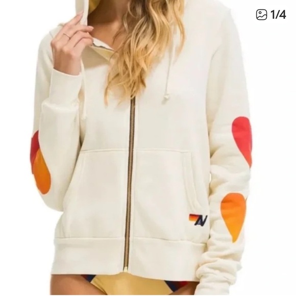 Aviator Nation Heart Fade Zip Up Hoodie - Picture 3 of 4